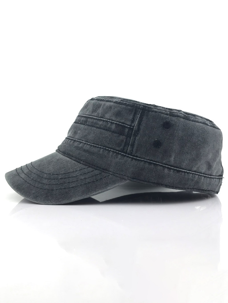 Solid Color Flat Top Casual Cap