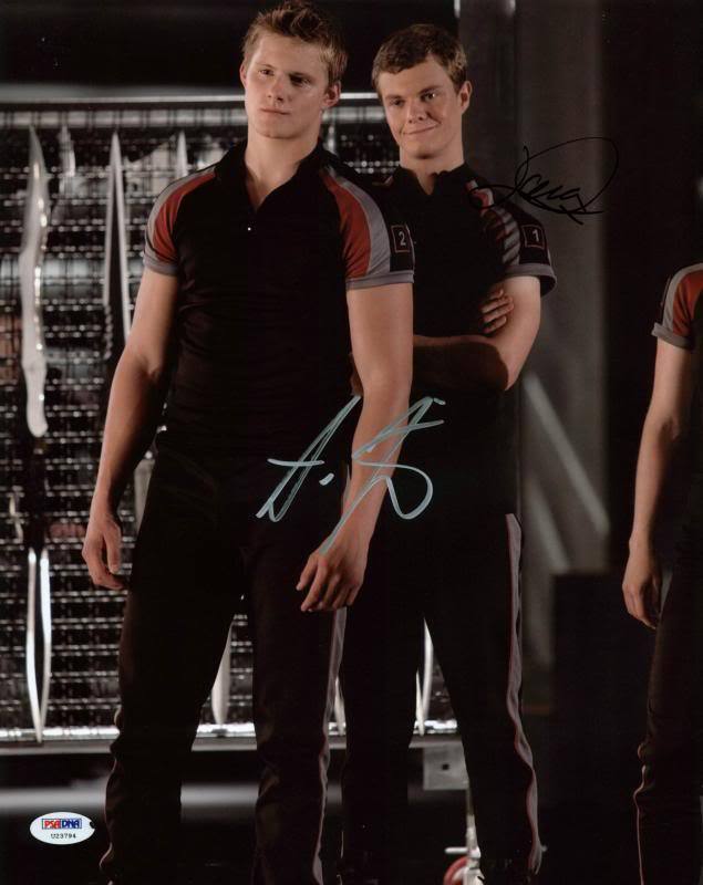 Alexander Ludwig & Jack Quaid Hunger Games Signed 11X14 Photo Poster painting PSA/DNA #U23794