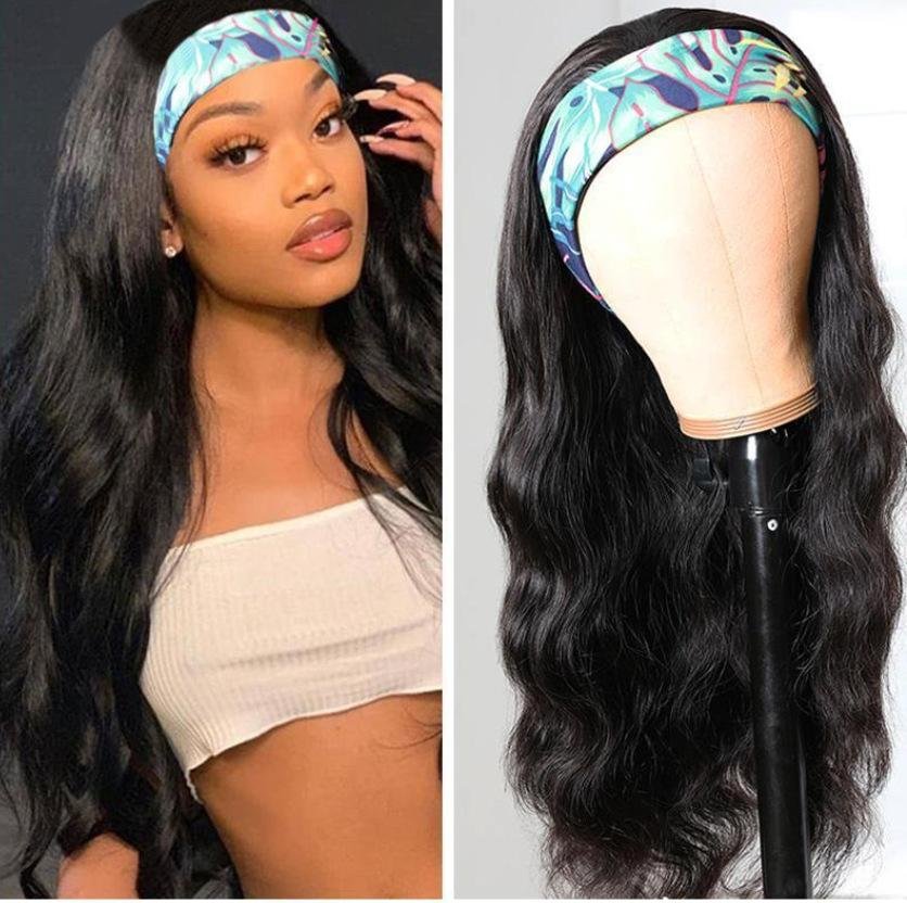 Long Curly Hair Machine-made Chemical Fiber Headband Headband Wig