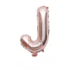 20PCS English Letters 16" Aluminum Film Golden Silver Rose Gold Balloons Birthday Party Decor