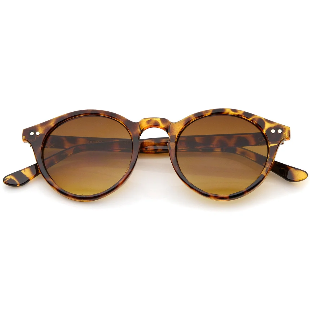 Classic Horn Rimmed Keyhole Nose Bridge P3 Round glasses 46mm