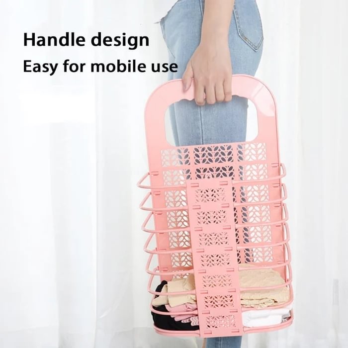 Folding wall-mounted non-perforated storage baskets