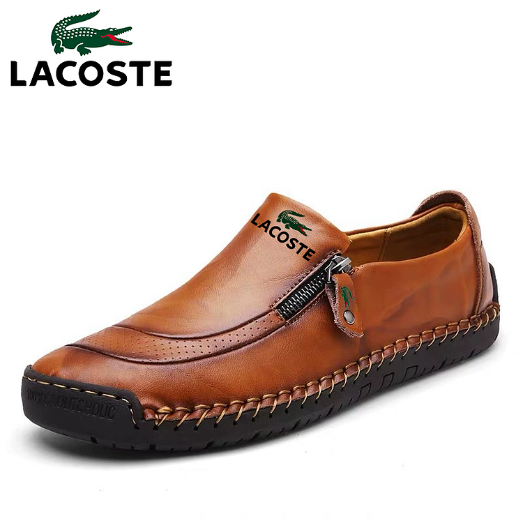 Men's LACOSTE® leather shoes with first layer of calf leather