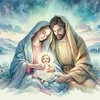 Virgin Mary And Jesus-11CT Stamped Cross Stitch 40*40cm/15.75*15.75in tapestrymarket