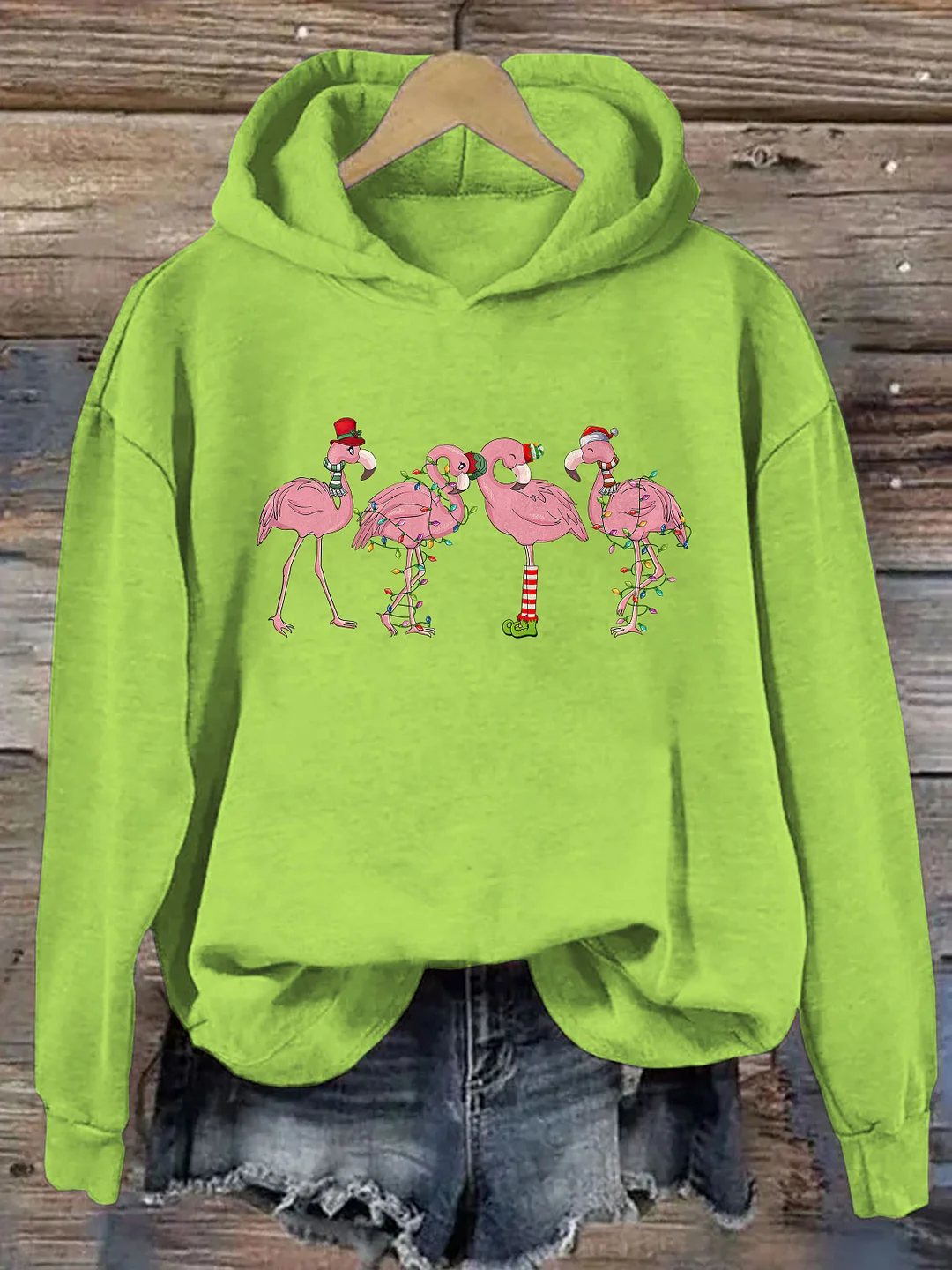 Flamingo Christmas Hoodie