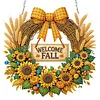 Welcome fall DIY Acrylic 5D Crystal Diamond Gem Art Hanging Ornament