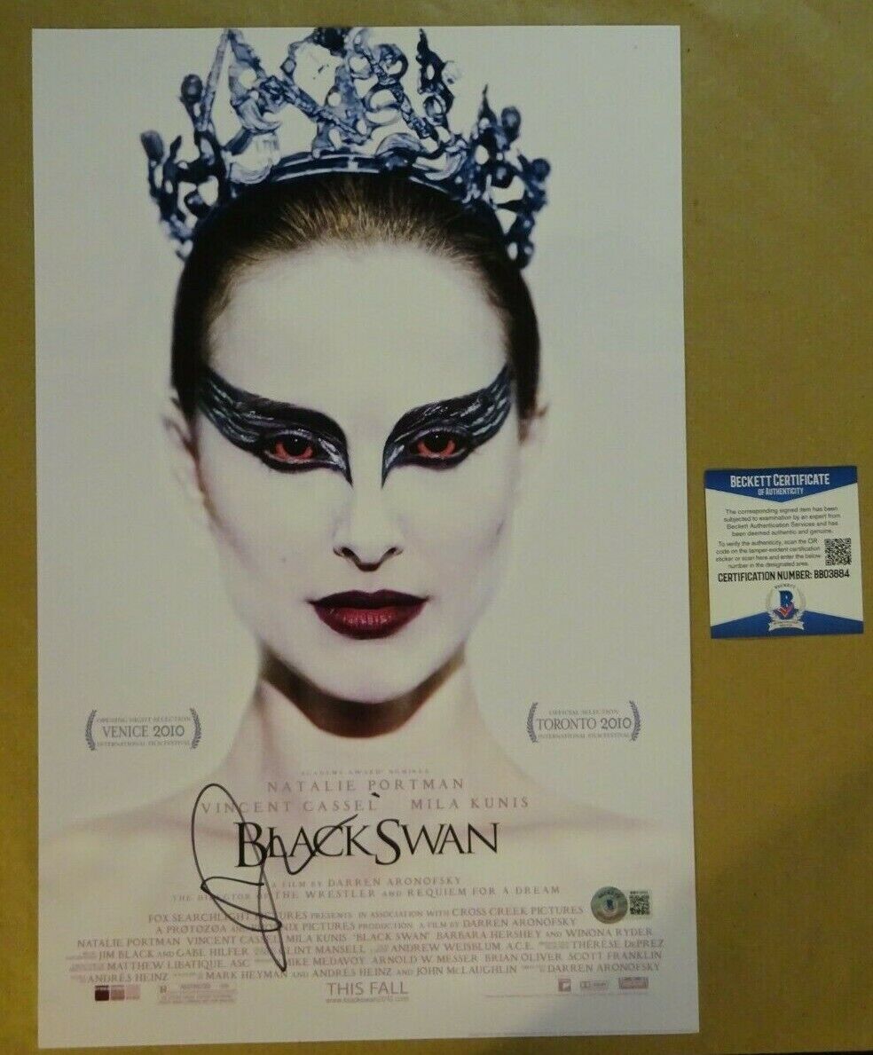 Autographed MILA KUNIS Signed BLACK SWAN Photo Poster painting 11x17