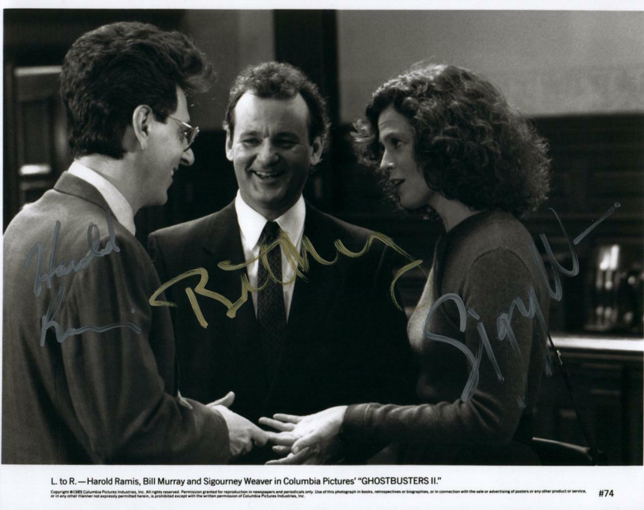 Bill Murray Weaver Ramis autographed 8x10 Photo Poster painting Really nice signed Photo Poster painting and COA