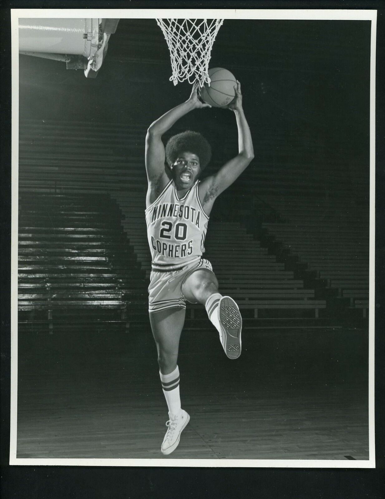 Charles Sims circa 1974 University of Minnesota school issued Press Photo Poster painting