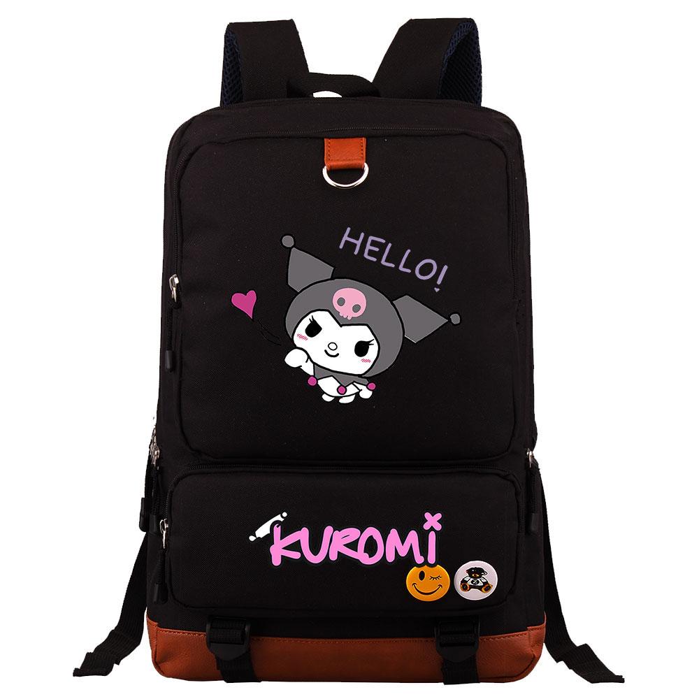 Mayoulove Kuromi Backpack Lightweight Design with Multiple Compartments for School-Mayoulove