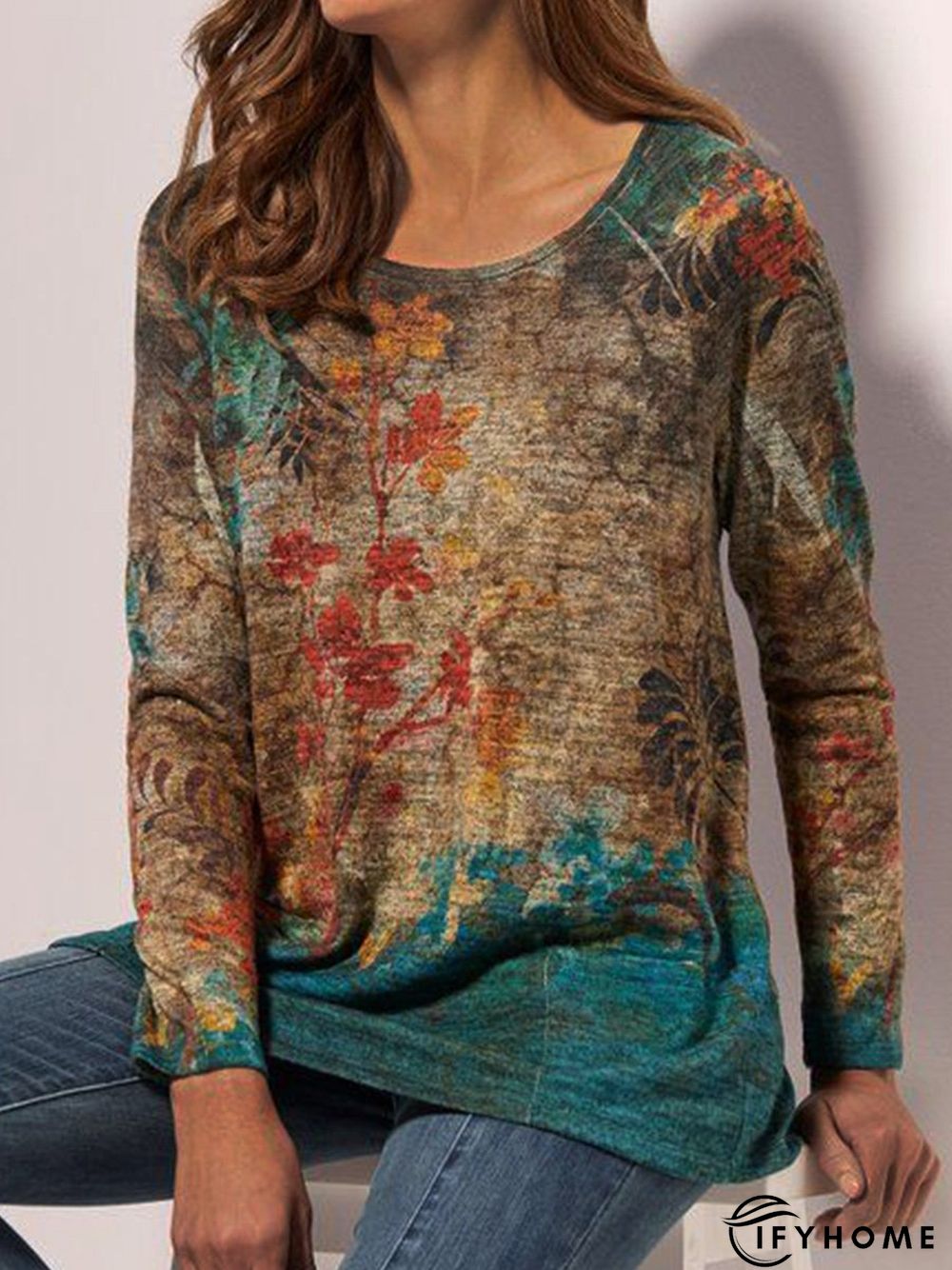 Loose Cotton-Blend Vacation Tunic T-Shirt | IFYHOME