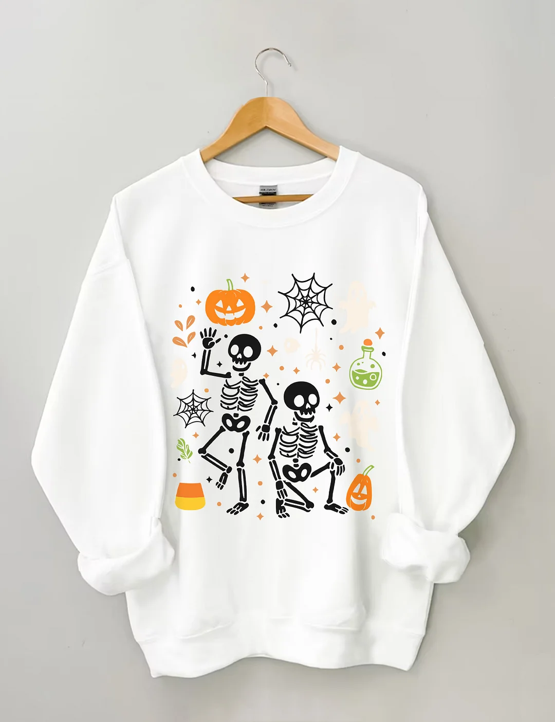 Slightly Subtle FDT Halloween Skeleton Sweatshirt