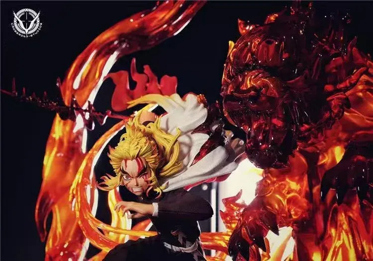 Kyojuro Rengoku with LED - Demon Slayer: Kimetsu no Yaiba Resin Statue ...