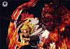 Kyojuro Rengoku with LED - Demon Slayer: Kimetsu no Yaiba Resin Statue - Crossroad Studios [In Stock]