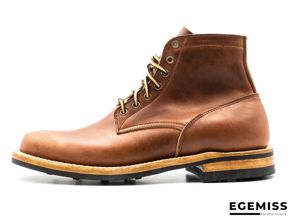 Cow Split Leather Men Boots Comfortable Boots Men Footwear Rubber Ankle Boots Men's Shoes | EGEMISS