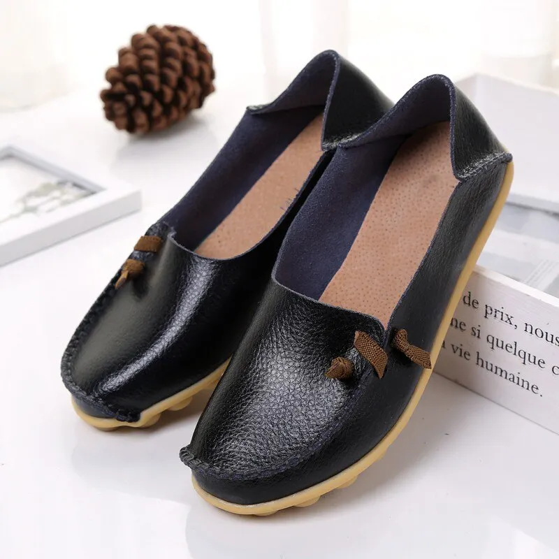 New Fashion Women Flat Shoes Round Head High Quality Mother Shoes Ballet Comfortable Candy Colors Ladies Footwear Zapatos Mujer