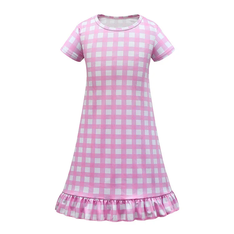 Kids Girls 2023 Barbie Margot Robbie Barbie Cosplay Costume Outfits Halloween Carnival Suit