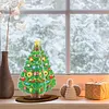 3D Double Sided Drills Diamond Painting Xmas Tree DIY Special Shaped Desk Ornament Kits