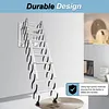 [US Local Warehouse] Wall-Mounted Folding Stairs Attic Ladder Pull Down System with Handrails Retractable Loft Ladder for Indoor/Storehouse/Basement 600lbs Capacity