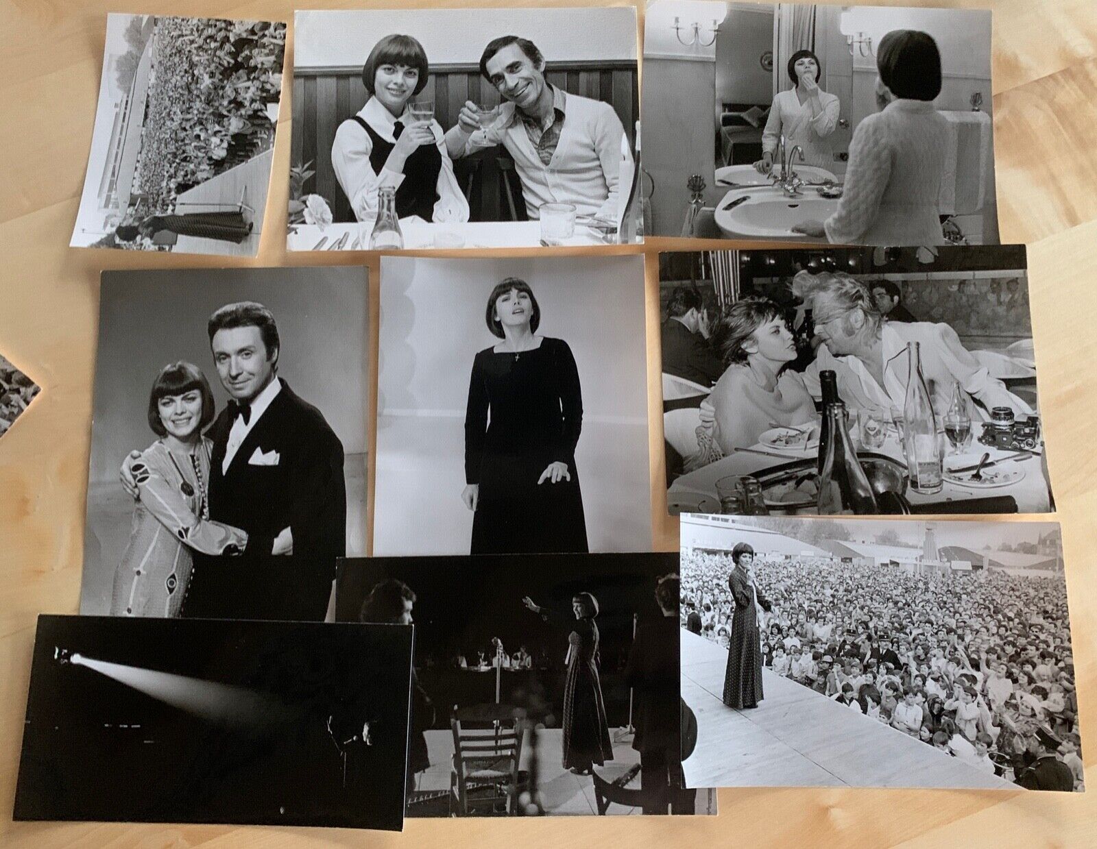 100 x Mireille Mathieu Musik TV Schlager Vintage Pressefoto Foto Unfried (Oy-9