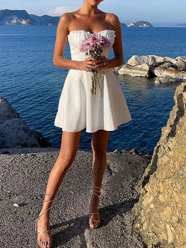 Ruched sleeveless dress