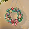Diamond Painting Christmas Wreath Pendant