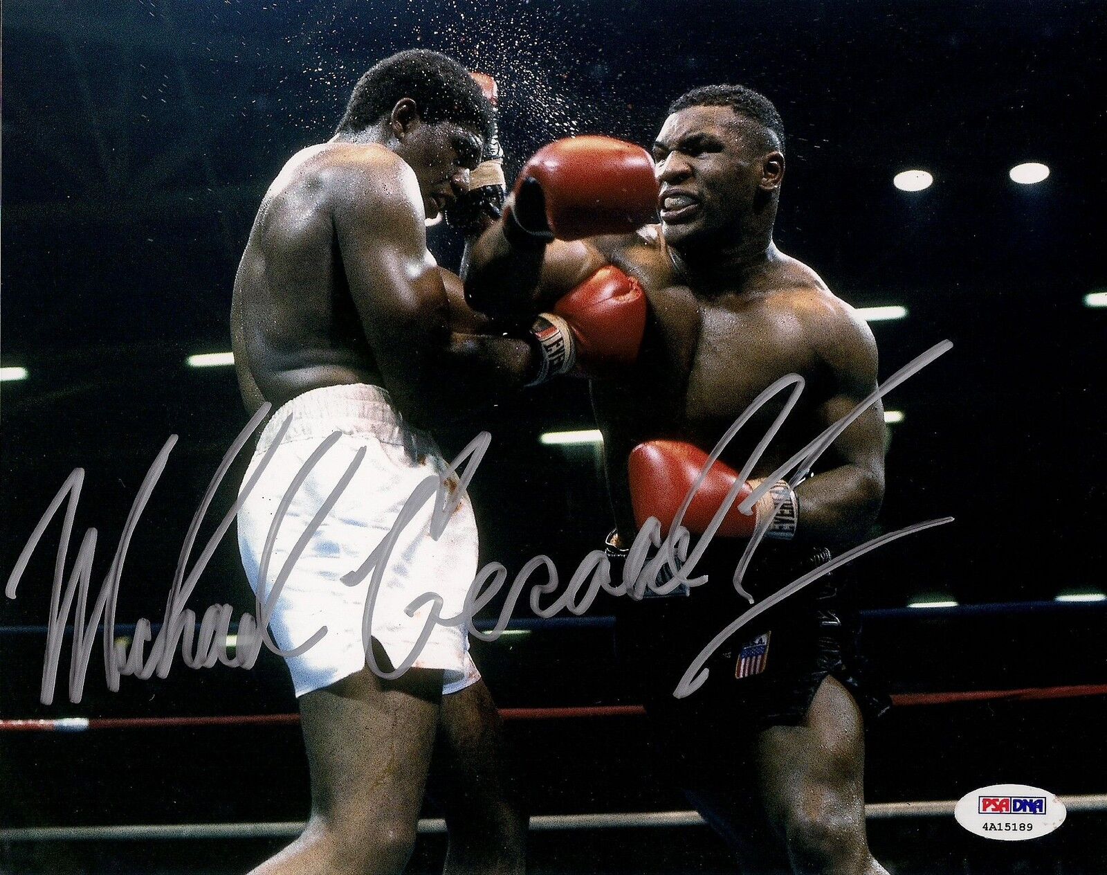 Michael Gerard Mike Tyson Signed 8x10 Photo Poster painting PSA/DNA COA Full Name Autograph Auto