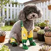 Waterproof Anti Dust Dog Pants with Detachable Shoes for Outdoor Walking Hiking