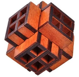 Challenging Wooden Brain Teaser Mind Burr Interlocking Puzzles Game Toys for Adults Children