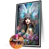 Feather Angel Girl - Round AB Drills Diamond Painting(65*45cm)