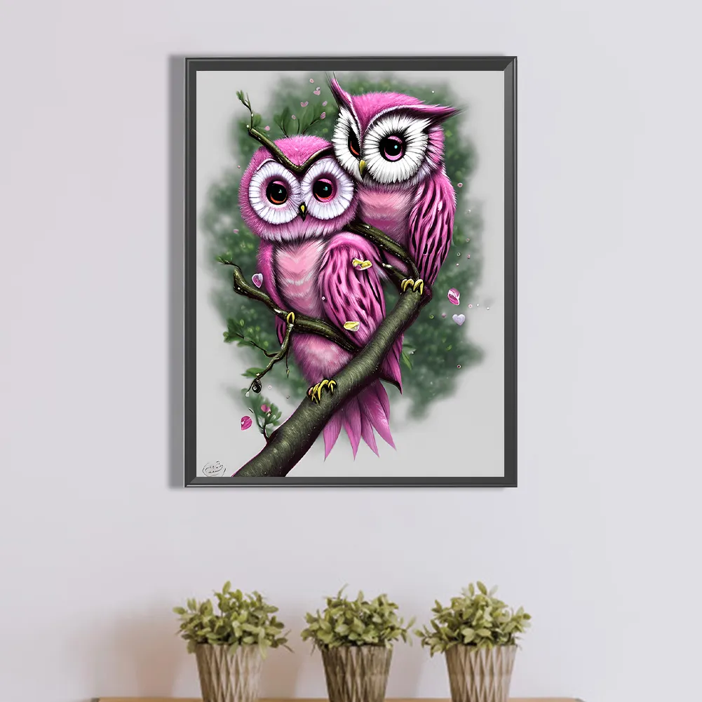 Full Round Diamond Painting 40*50cm - Owl