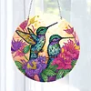 DIY Crystal Diamond Painting Double Sided Effect  Hummingbird Pendant Home Garden Hanging Kit
