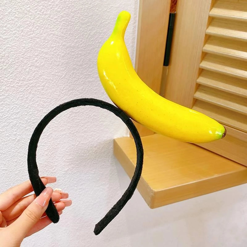 Women’s Cute Fruit Vegetable Mixed Materials Hair Band