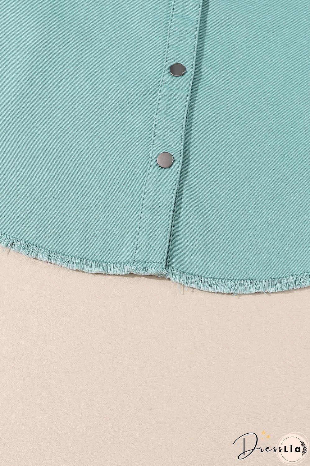 Frayed Riveted Denim Jacket