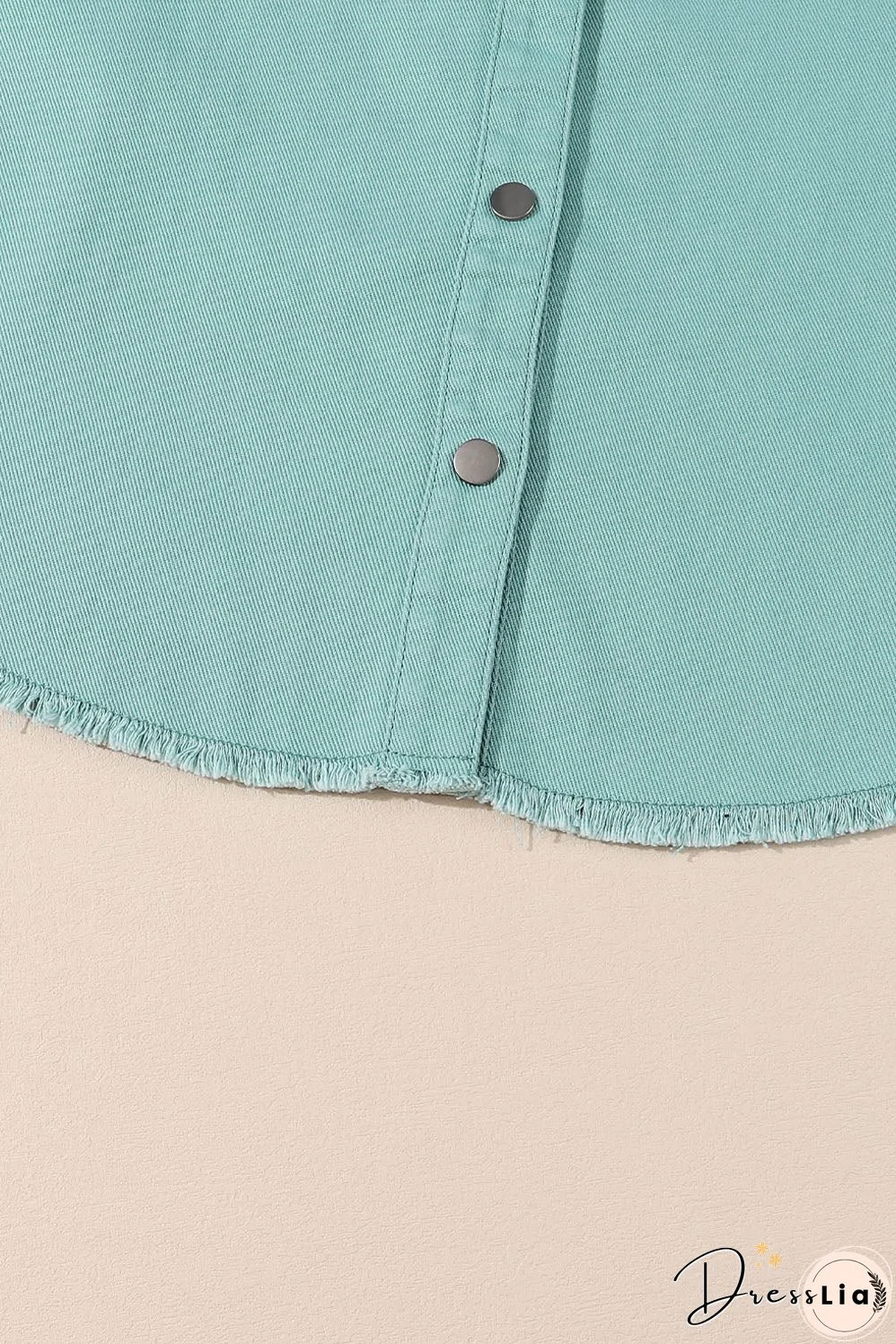 Frayed Riveted Denim Jacket