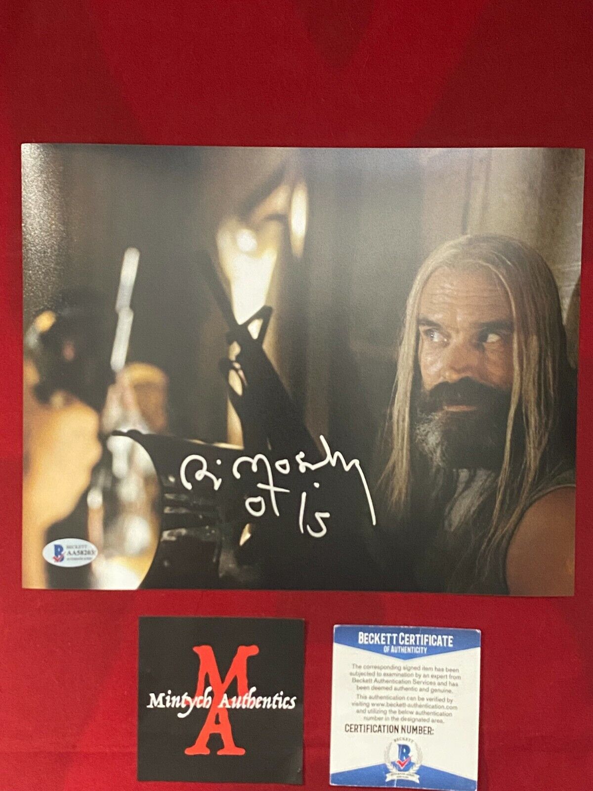 BILL MOSELEY AUTOGRAPHED SIGNED 8x10 Photo Poster painting THE DEVIL'S REJECTS! BECKETT! OTIS!