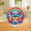 Acrylic Special Shaped Butterfly Rainbow Diamond Painting Desktop Decorations