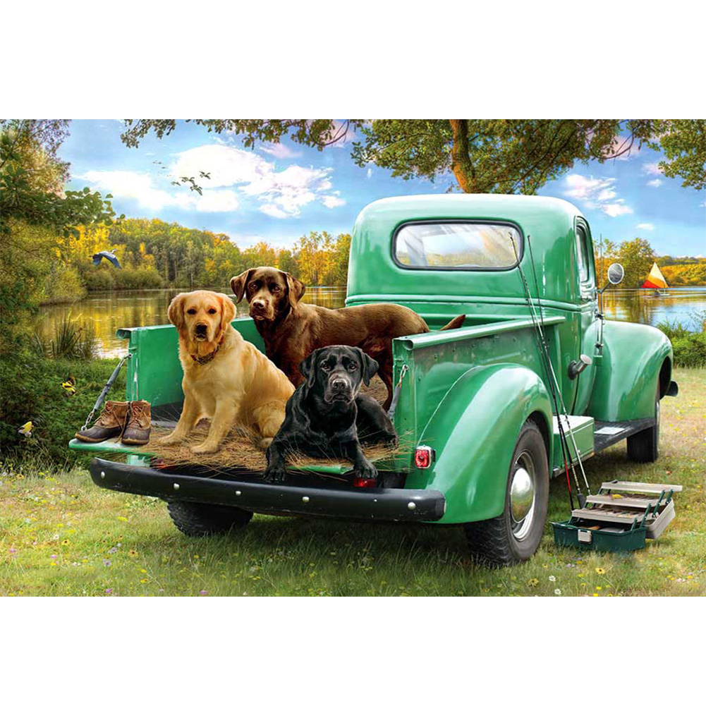 

Village House Car - Round Drill Diamond Painting - 40*30CM, 501 Original
