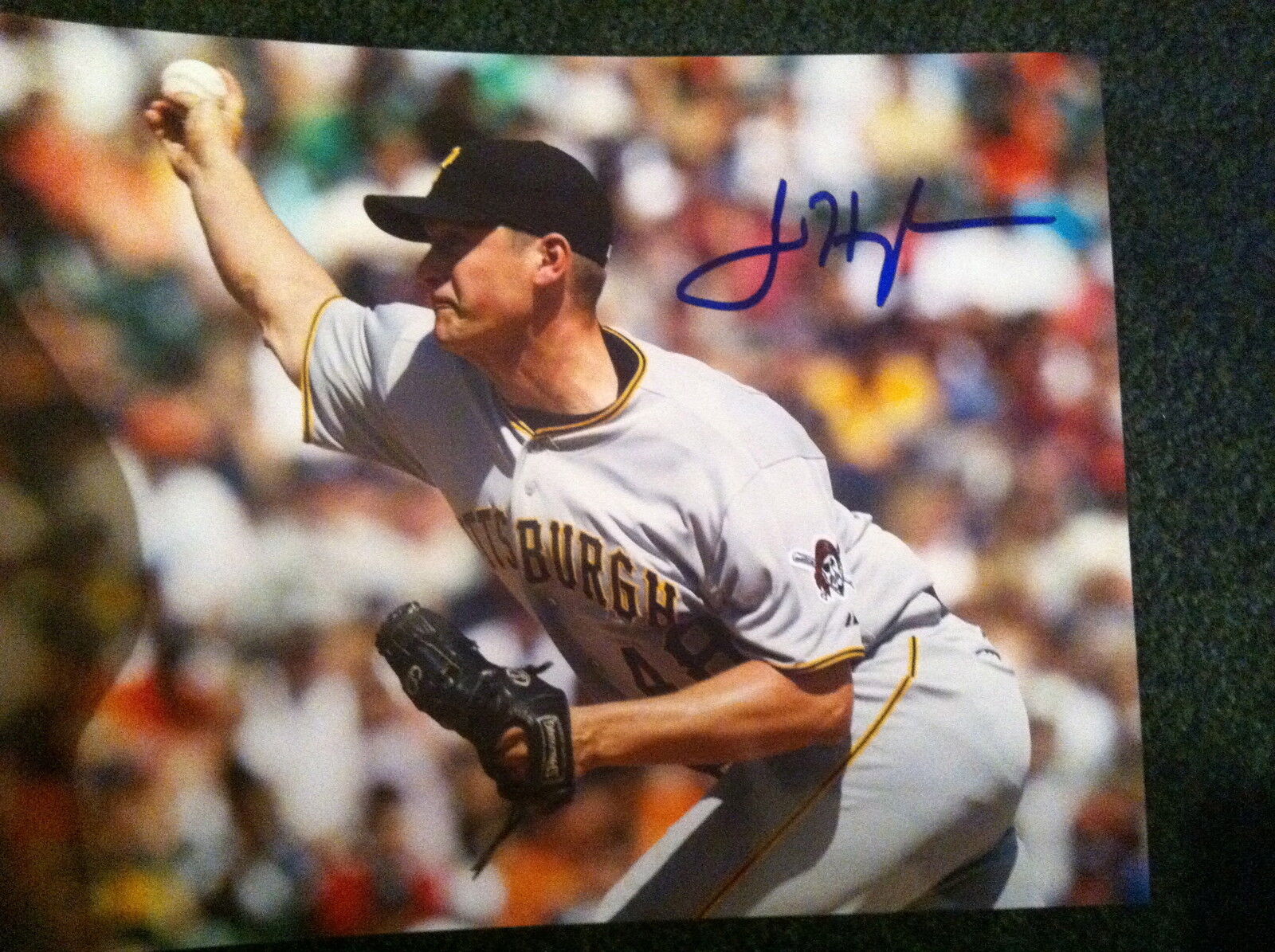 JARED HUGHES AUTOGRAPH GRAYS Photo Poster painting PITTSBURGH PIRATES signed 8x10 COA