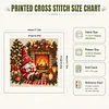 Stamped Cross Stitch Kit for Adults Gnome Cross Stitch 11CT 45x45cm tapestrymarket