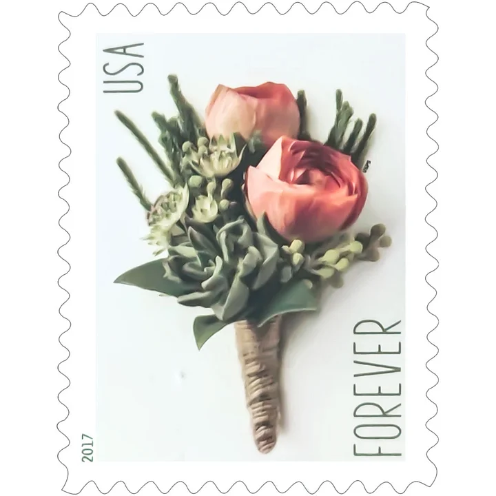 USPS Forever Corsage & Boutonniere stamps celebrate special
