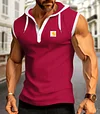 Men's Hooded Muscular Sleeveless Casual Shirt
