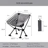 Outdoor Convenient Folding Lazy Chair uUltra-Light Fishing Camping Leisure Reclining Chair Aluminum Alloy Moon Chair