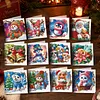 12Pcs Diamond Painting Warm Winter Greeting Card Set with Envelope