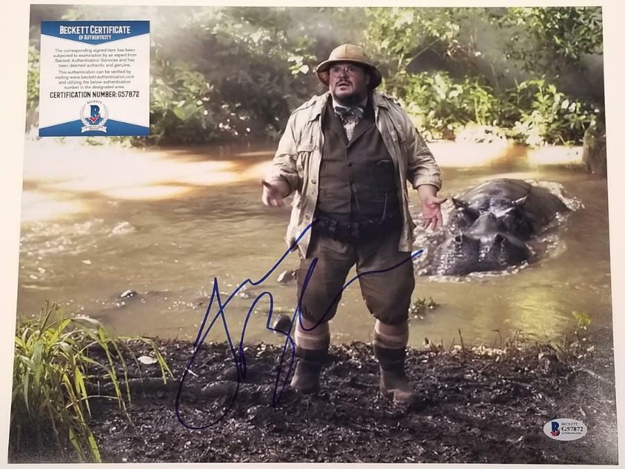 JACK BLACK Signed Jumanji 11x14 Photo Poster painting Autograph~ Beckett BAS COA