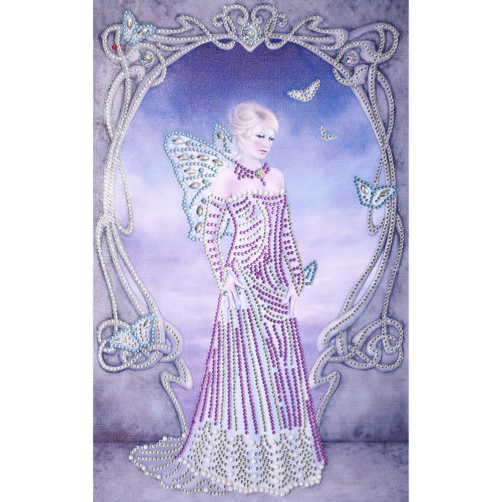 

Butterfly Angel - Special Shaped Diamond Painting - 30*45CM, 501 Original