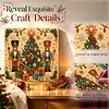 Christmas DIY Special Shape Diamond Painting Pearl Art With Inner Frame Kit 25x25cm(Christmas Tree)
