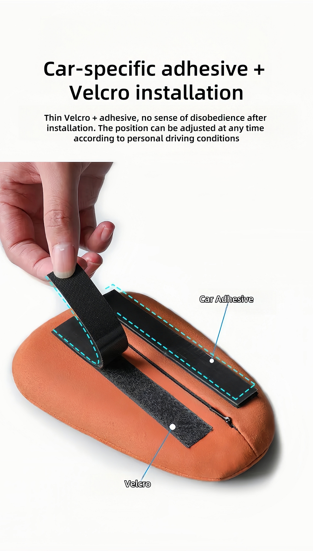 Car leg cushion car support knee leg support armrest box protection pad