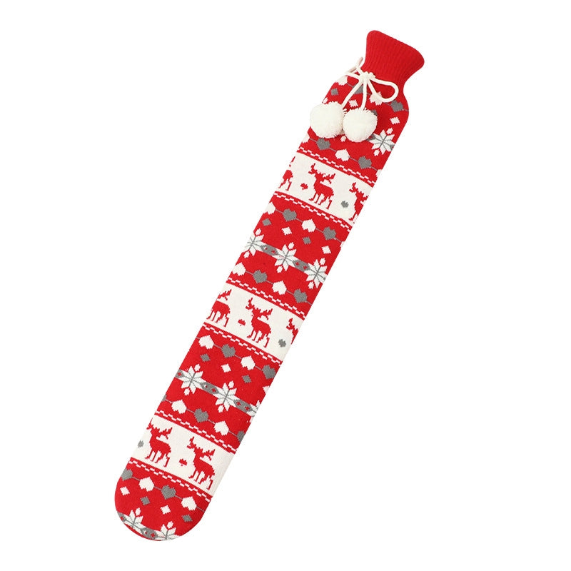 Hot Water Bag Spot BS Cartoon Warm Water Bag UK Christmas Plush Hand Warmer Long Water Filling Hot Water Bag