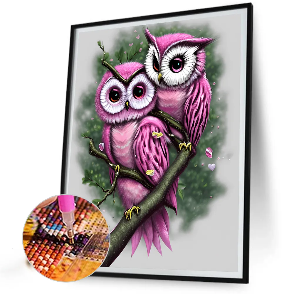 Full Round Diamond Painting 40*50cm - Owl